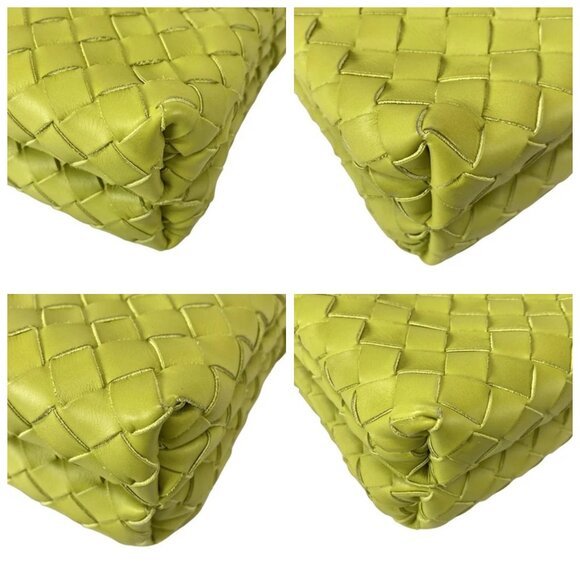 BOTTEGA VENETA Intrecciato Duo Bag - Yellow Green Leather 789-080425 - Picture 6 of 14